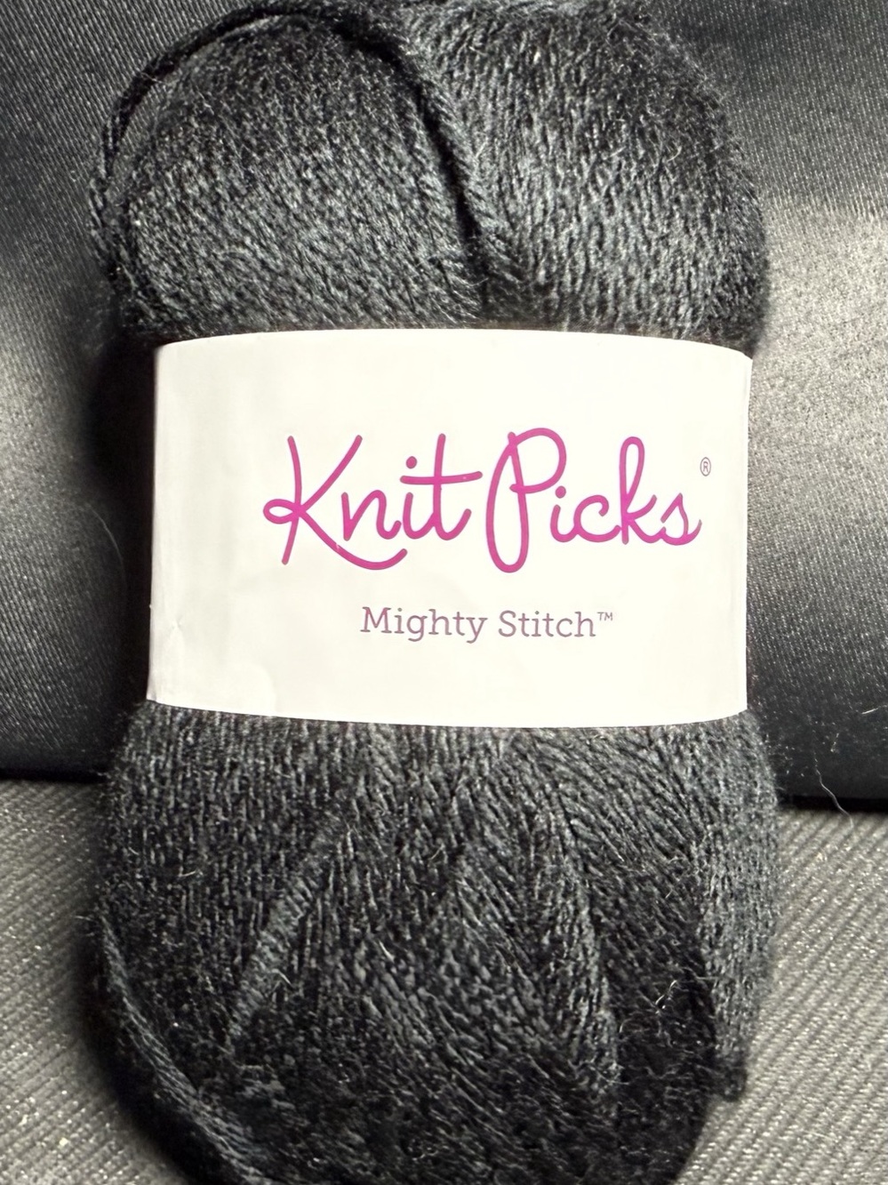 Knit Picks Mighty Stitch Worsted Weight Yarn in Black